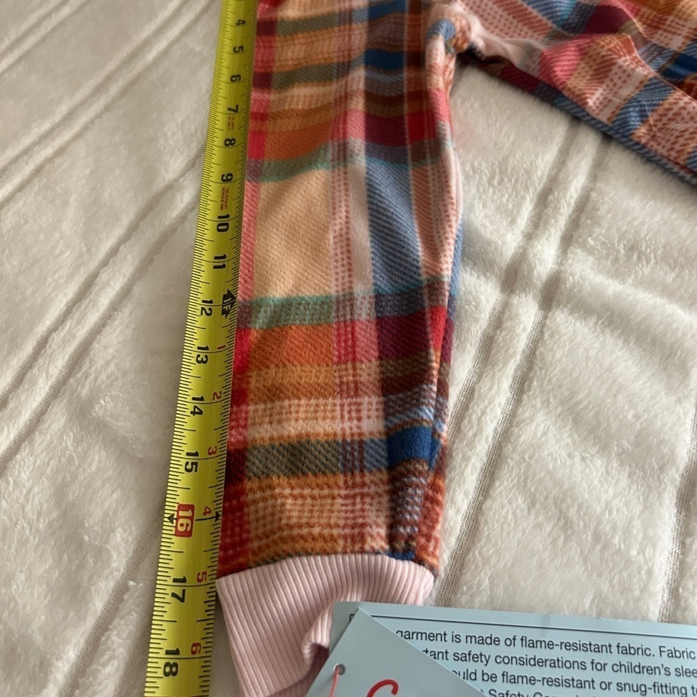 NWT Cat & Jack Pink Plaid Pajamas SZ 8 Girl Youth​​​​​ - Picture 8 of 16